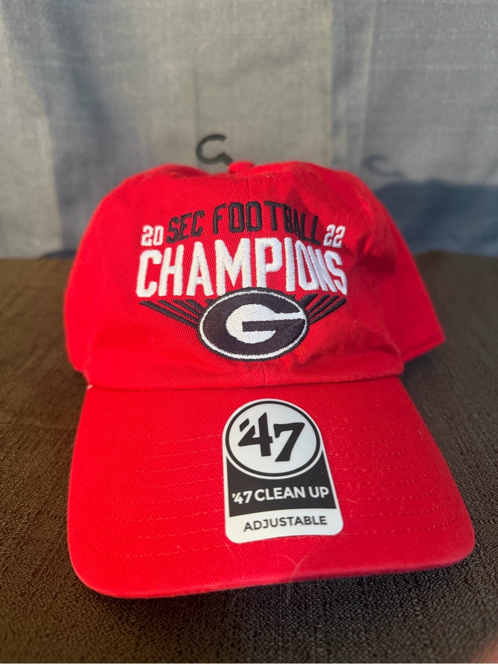 47 Clean Up Adjustable 2022 SEC Champions Hat - Georgia Bulldogs